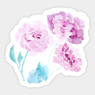 Pink peonies Sticker